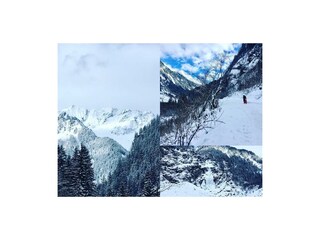 Wandern und Rodeln im Winter