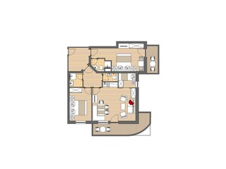 Grundriss Ferienwohnung B1