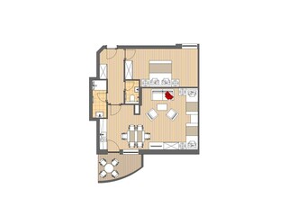 Grundriss Ferienwohnung D