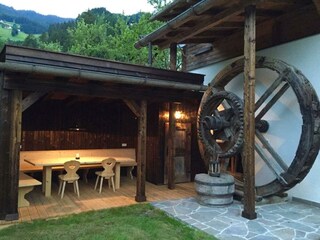 Chalet Alte Mühle Fügenberg Zillertal Tirol Laube
