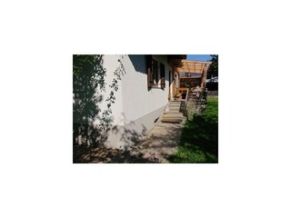 Überdachter Eingang