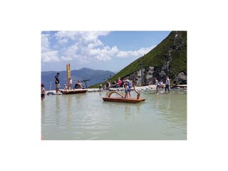 Floß fahren am Spieljoch