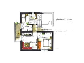 Grundriss-Schneekristall