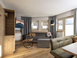 Apartment Enzian und Alpenrose Wohnraum