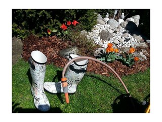 Garten im Apart Tyrol im Zillertal