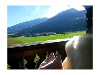 Aussicht vom Balkon im Apart Tyrol (4)