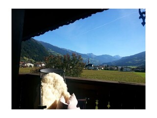 Aussicht vom Balkon im Apart Tyrol (3)