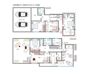 Zillertal_Chalet_Bergzeit_Grundriss Skizze