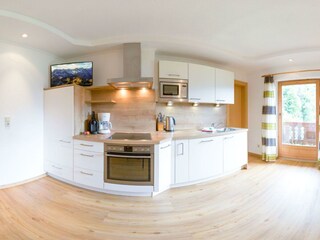 Wohnküche Rundumblick Wohnung Panorama