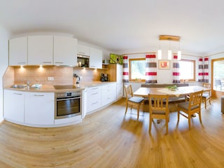 Wohnküche Rundumblick Wohnung Rosengarten