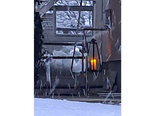 Überdachter Eingangsbereich