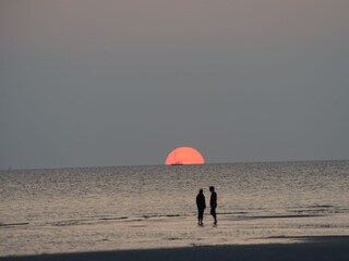 Sonnenuntergang am Ordinger Strand