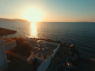 Sonnenuntergang über dem Meer