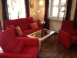 Wohnzimmer mit Schlafsessel