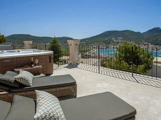 Enjoy the hot tub with a view