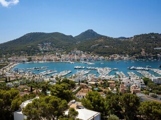 Aerial View over the Port from the Villa