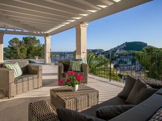 Seating Area over looking the pool terrace