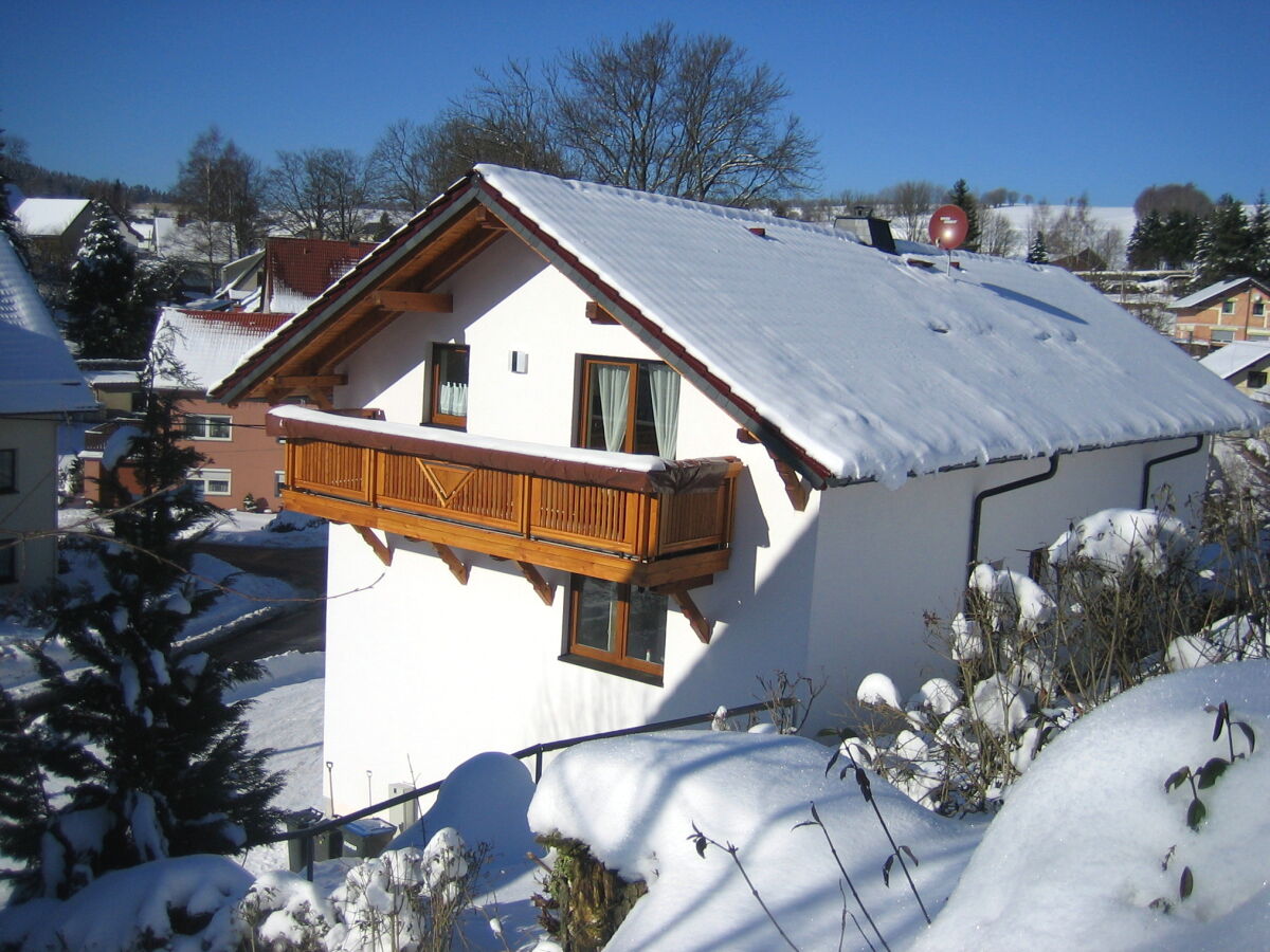 Ferienwohnung Wiesenblick, Winteransicht