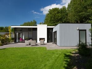 Modern chalet with a fireplace in a holiday park - Langedijk - image1