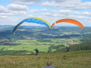 Paraglider auf der Wasserkuppe