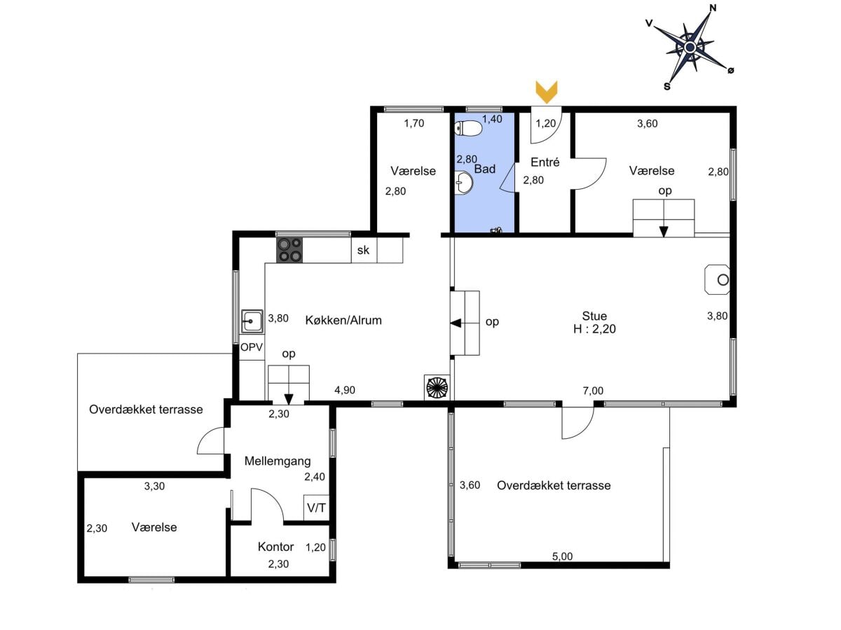 Ferienhaus Ølsted Grundriss 38