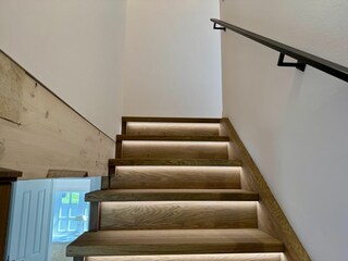 Treppe ins Obergeschoss