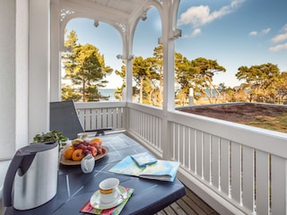 Balkon mit wunderbarem Ausblick