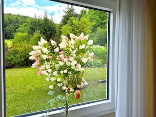 Ausblick vom Schlafzimmer
