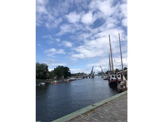 Klappbrücke Wiek, Ryck in Greifswald