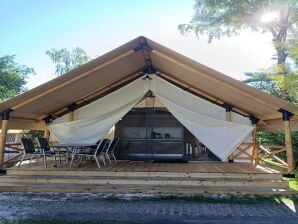 Holiday park Tent lodge with veranda near Ijhorst - IJhorst - image1