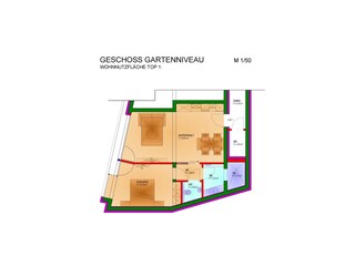 Apartment Garten groß