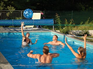 Playing in the pool