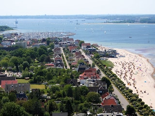Blick auf den Hafen von Laboe