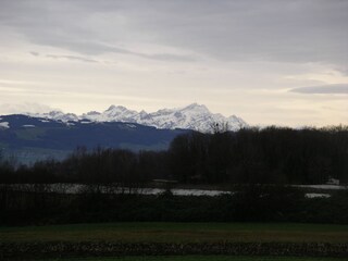 Säntis in der Dämmerung - Blick vom Balkon