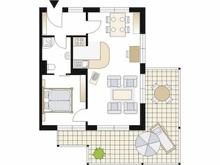 Apartamento Rechlin Plano de planta 40