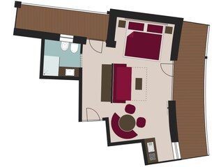 Appartement Algund Grondplan 5