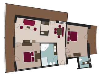 Appartement Algund Grondplan 21
