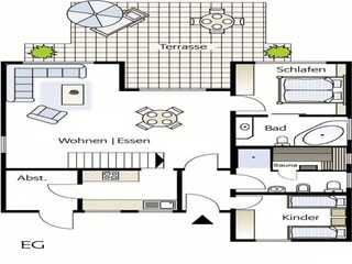 Vakantiehuis Granzow Grondplan 40