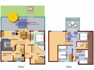 Vakantiehuis Granzow Grondplan 40