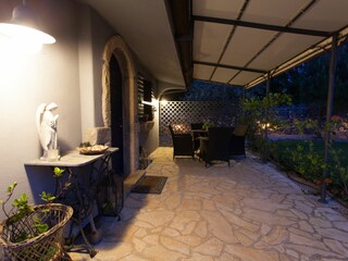 Terrace at night