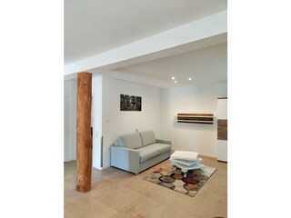 Wohnhzimmer mit Schlafcouch
