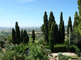 Panoramic views all the way to the sea