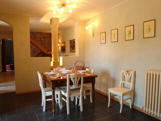 The dining room