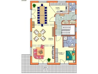 Vakantiehuis Küstelberg Grondplan 6
