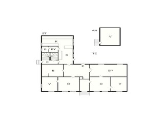 Vakantiehuis Kivik Grondplan 34