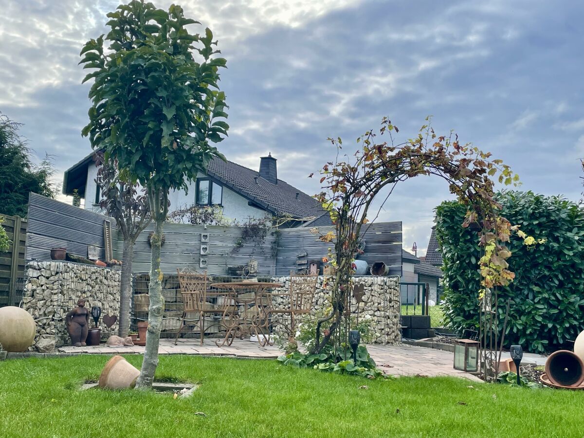 Blick in meinen Garten hinter dem Haus