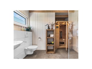 Strandlodge - Badezimmer im Erdgeschoss