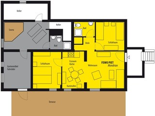 Appartamento Am schwarzen Busch Pianta del piano 35