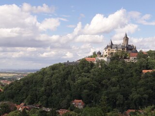 Ausblick auf das fürstliche Schloss Wernigerode