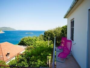 caravan: caravan Guest House Rooms Rose- Comfort Double Room with Balcony and Sea View - Molunaat - image1